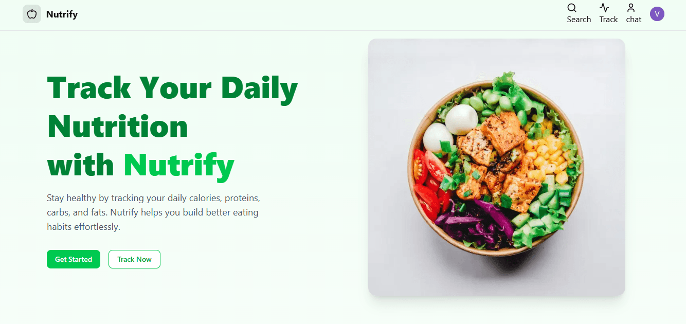 Nutrify - Food Tracking App